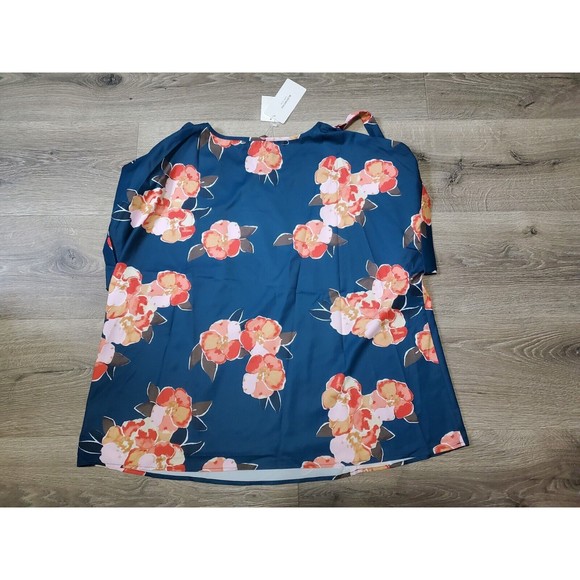 NWT Bloomchick Size 22-24 Floral Lightweight Loose Fitting Top Polyester Cute - Picture 7 of 7